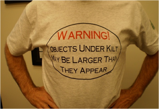 objects under kilt may be larger than they appear